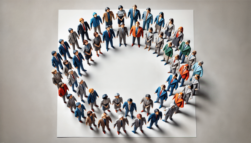 ai generated teamwork origami 8916201